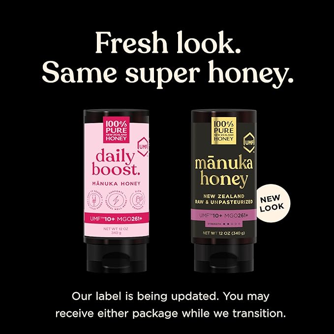 Manuka Honey New Zealand 100% Pure UMF 10+ MGO 261+ Squeezy Honey Raw & Unfiltered Certified Award Winning Silky Smooth Taste & Texture 12 Oz