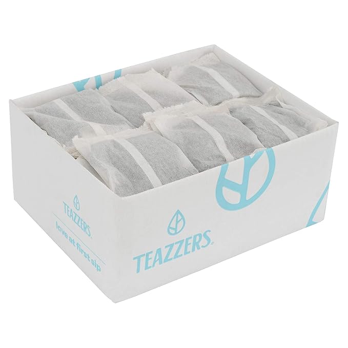 Teazzers Premium All-Natural Black Tea Bags – Great for Foodservice Commercial Ice Tea Brewers | Unsweetened USA-Made Bulk Green Tea for Restaurants, Cafés & Home Brewing (4 Ounce, 24 Count)