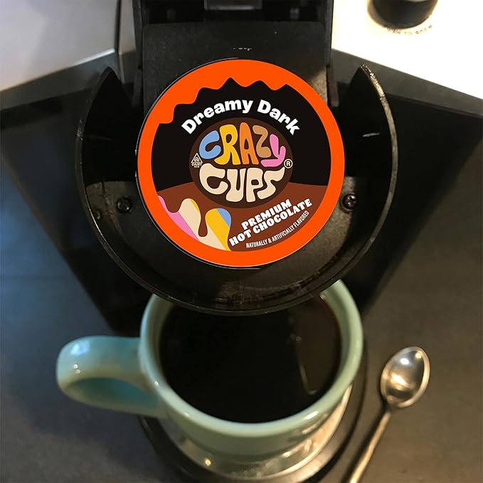 Crazy Cups Premium Hot Chocolate Single Serve Cups for Keurig K Cup Brewers, Variety Pack Sampler, 30 count