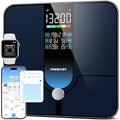 INSMART Smart Scale for Body Weight, Large Display Body Fat Scale, Accurate Weight Scale Digital Bluetooth Bathroom Scale for BMI Heart Rate, 18 Body Composition Analyzer with Fitness APP Sync, 500lbs