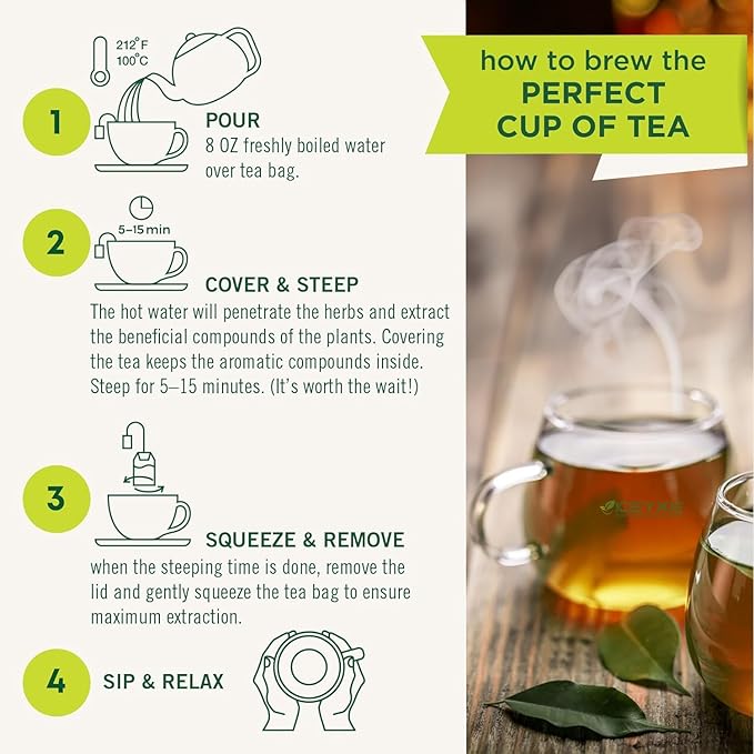 KEYXE - USDA Organic Soursop Graviola Leaves Tea 90 Bags. Non-GMO Verified , 100% Organic Soursop Leaves for Digestion, Boosting Immune, Improving Sleep & Skin Health, Gluten Free, Caffein Free , Hojas De Guanabana Tea Organica, Eco-Conscious Tea Bags
