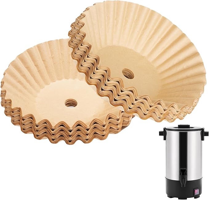 Large Coffee Filters Compatible with Sybo Commercial Coffee Maker, 120 Pcs Perforated Basket Filter Paper for Sybo 30 Cup