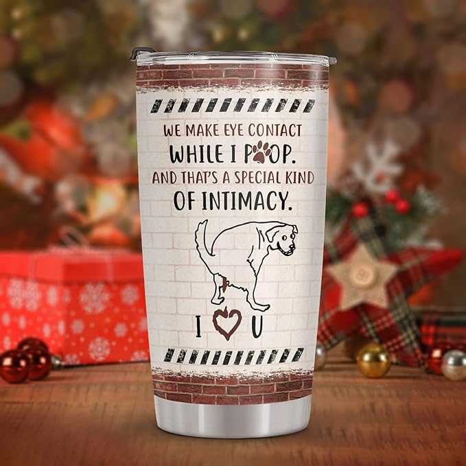 34HD Gifts for Women, Dog Mom Tumbler with Lid, 20oz Stainless Steel Vacuum Insulated Cup for Pet Lovers, Worlds Best Dog Mom Mug, Birthday Gifts for Pet Owner Christmas Gift