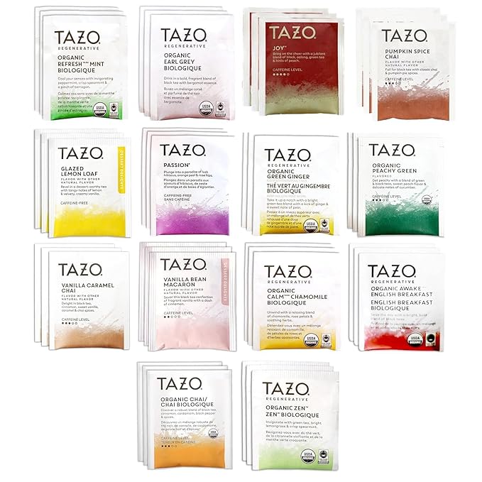 168 Tea bags - Tea Bags Sampler Assortment Variety Pack Gift Box (42 Count - Pack of 4) 14 Different Flavors Gifts for Her Him Women Men Tea Lovers Couples Family Friends Coworker