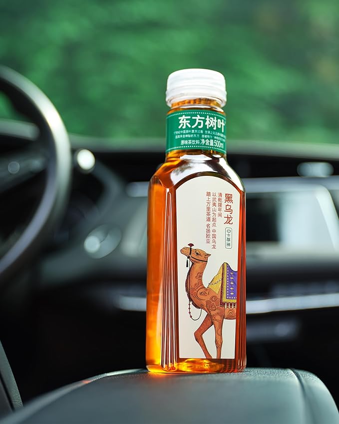 ORIENTAL LEAF Unsweetened Iced Tea – Bottled Black Oolong Tea, 16.9 FL oz bottles (Pack of 15), Brewed Tea Drinks, Sugar Free, 0 Calories