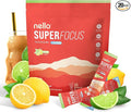 Nello Superfocus Mojito with Caffeine– Nootropic Focus Drink Mix, 20 On-The-Go Packets, Alpha GPC, Lion’s Mane, Rhodiola, Sugar-Free