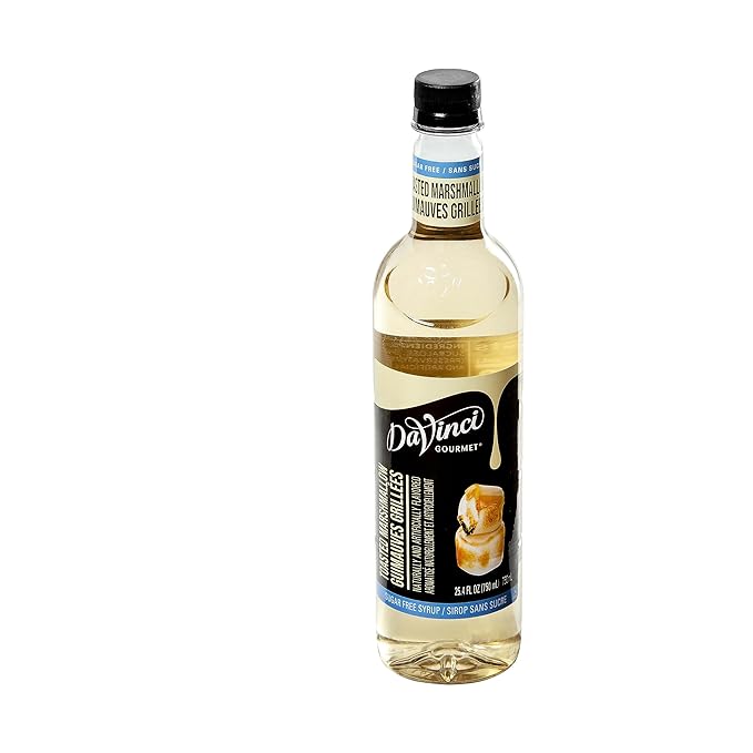 DaVinci Gourmet Sugar-Free Toasted Marshmallow Syrup, 25.4 Fluid Ounces (Pack of 4)