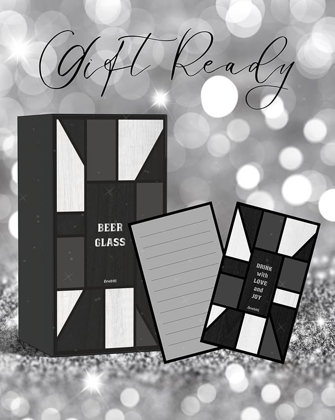Personalized Beer Glass, Custom Alcohol Gifts for Beer Lovers, Unique Birthday, Christmas Gifts for Dad, Uncle, Husband, Boyfriend, with Initial J
