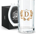 Onebttl Personalized Beer Gifts for Men - 17 oz Heavy Beer Stein Mug with Handle for Boss as Birthday Christmas Gift - D