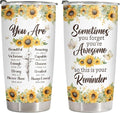 34HD Inspirational Religious Gifts for Women, Christian Tumbler with Lid, 20 oz Stainless Steel Bible Verse Coffee Mug, Sunflower Cup, Mothers Day Gifts for Christian Mom Sisters Friends