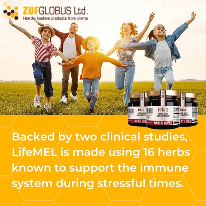 LIFEMEL - Natural Immune Support Herbal Honey - Botanical Herbal Formula - Supports Overall Wellness & Daily Immunity - Clinically Studied - Non-Infused Functional Honey