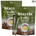 STAYVIA COFFEE Stevia Instant Coffee Packets - Korean Instant Latte with Sugar-Free & Low Calories - 60 Sticks (0.33oz) - Plant-Based Sweetener - Enjoy Caffeine Hot & Cold at Office, Home & Travel