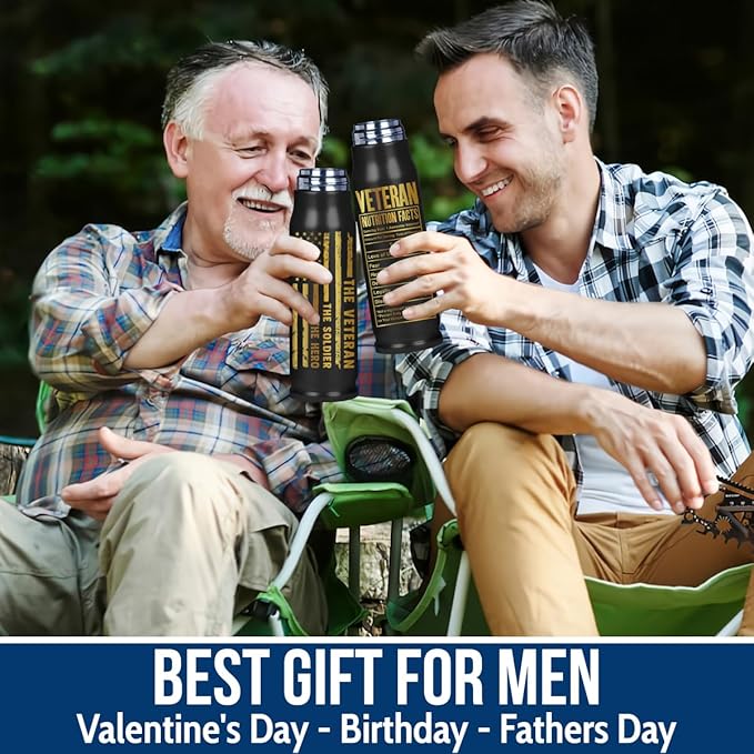 Veteran Gifts – Veteran Tumbler, Tumbler for Veterans, Army, Navy, Air Force, Marine Corps – Christmas, Xmas Birthday, Veterans Day Gift for Men, Him
