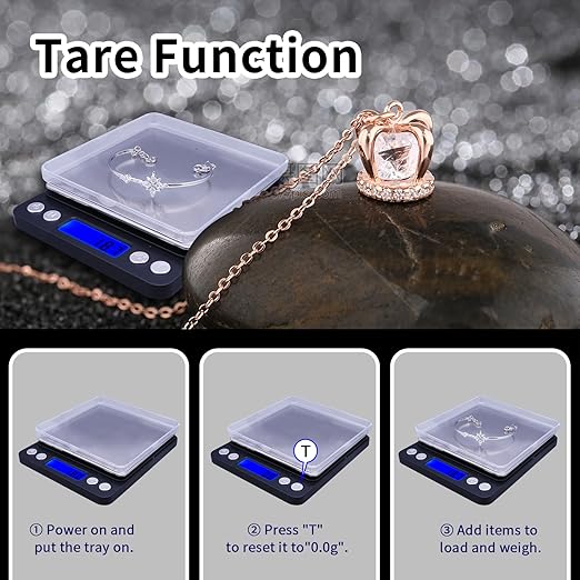 Gram Scale,Capacity 3000g Accuracy 0.1g Mini Food Scales Digital Weight Grams and Oz,Small Kitchen High Precision for Espresso,Baking,Jewelry,Soap Making,Black