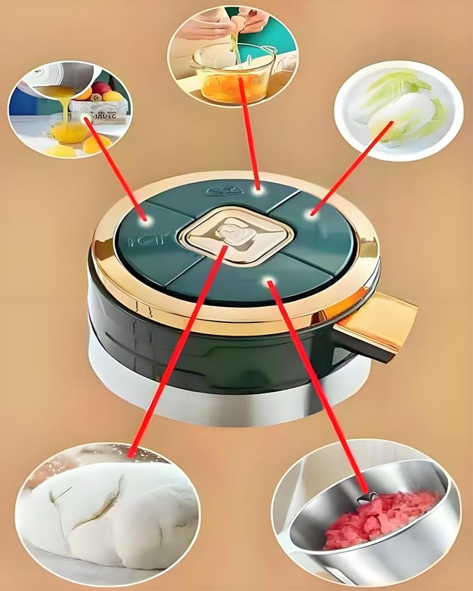 5L Electric Meat Grinder, Stainless Steel Dough Machine, 500w Powerful Food Processing Machine, Used For Dough Mixing, Onion, Meat, Nuts, Fruits, Garlic And Vegetables