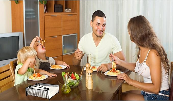 Christmas napkin holders, Flat Napkin Dispenser with Weighted Arm, Metal Napkin Holder for Home Party & Outdoor use.