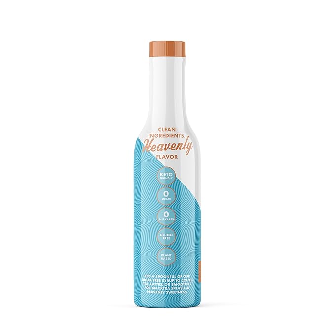 Sugar Free Hazelnut Sinless Syrup - Stevia Based, No Sugar Alcohols or Sucralose, No Artificial Sweeteners, Natural Ingredients, Coffee Tea Cocoa Dessert, Keto Friendly, 1 Pack