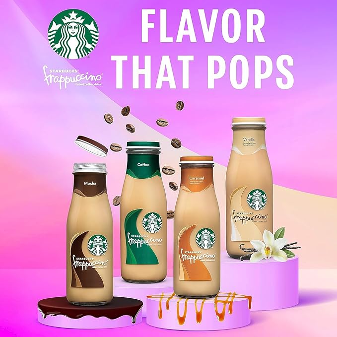 Starbucks Frappuccino, Coffee Drink, Pumpkin Spice, 13.7 fl oz Bottles (12 Pack), Iced Coffee