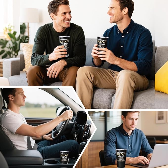 100th Birthday Gifts for Him, 100th Birthday Gifts for Men, Gift for 100 Year Old Man Tumbler, 20oz Coffee Tumbler, 100 Year Old Gifts for Men Coffee Mugs