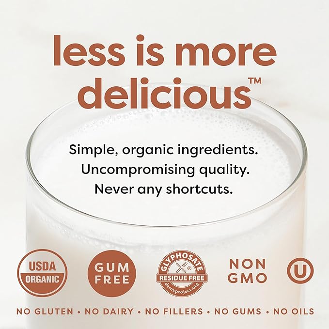 MALK Oat Milk (32oz, Pack of 6) Original Shelf Stable Organic Oat Milk, Non GMO, Dairy Free, Vegan, Plant Based, No Gums or Fillers - Barista Malk Oatmilk for Smoothies, Cereal, Creamy Lattes, Coffee
