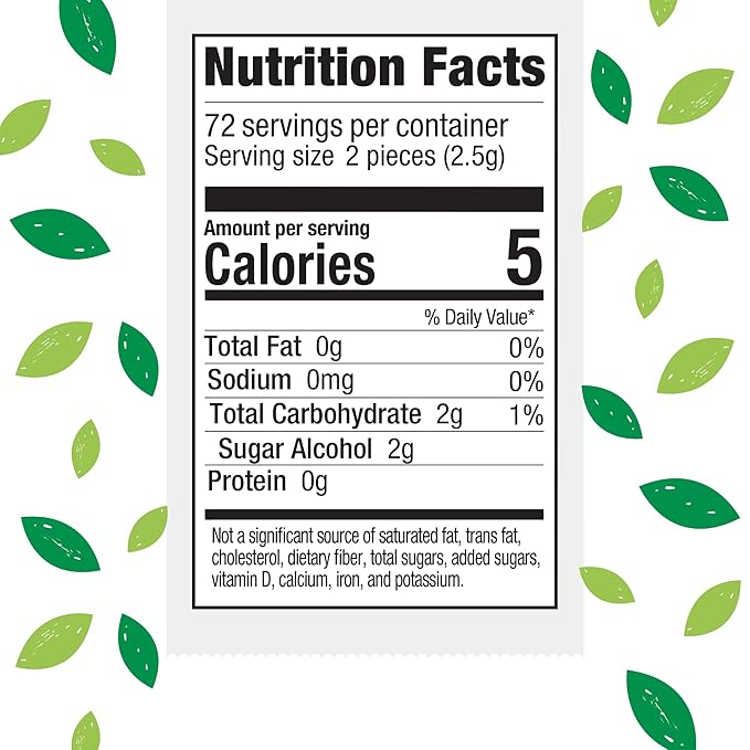 Stevita Hum, Cinnamon - Sugar-Free Gum - 12 Pieces, Pack of 12 - Supports Oral Health -, Non-GMO, Vegetarian, Keto, Gluten Free - 72 Total Servings