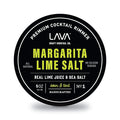 LAVA Premium Margarita Lime Sea Salt Cocktail Rimmer, All Natural Margarita Rimmer Sea Salt Rocks, Real Lime, Tart & Sour, No Silicon Dioxide, with Easy Screw-On Lid - 6oz