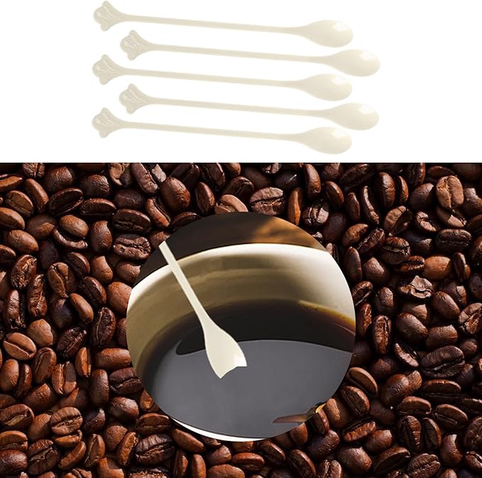 200 Pcs Coffee Cocktail Stirrer Stick Spoon Disposable Plastic Mini Stir Cup Drink Kitchen Dining Coffee Tea Spoon, Utensils Accessories Bar Restaurant