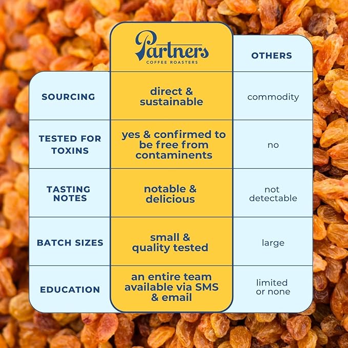 PARTNERS COFFEE ROASTERS - Whole Bean Coffee (Ghost Town - Decaf, Medium Roast) 12oz - Decaf Coffee via Mountain Water - Malt, Golden Raisin, White Chocolate - Coffee Beans - Roasted in New York City