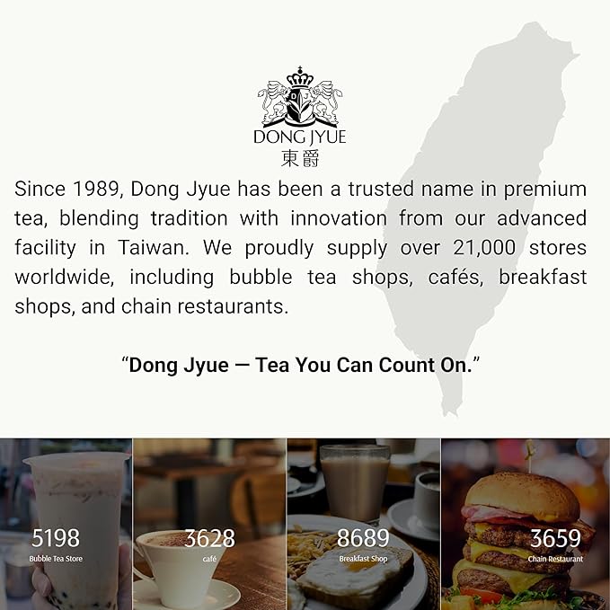 Dong Jyue Premium Jasmine Green Tea, Commercial-Use Tea Bags, 25g Large Bags, 24 Count (Pack of 1), Taiwanese Jasmine Green Tea for Green Milk Tea & Fruit Tea | Enjoy Hot or Iced | 21.16 oz / 600g Total