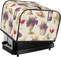 Retro Wine Grape 4 Slice Toaster Cover, Dustproof, Waterproof, Polyester, Easy to Clean, Great Gift
