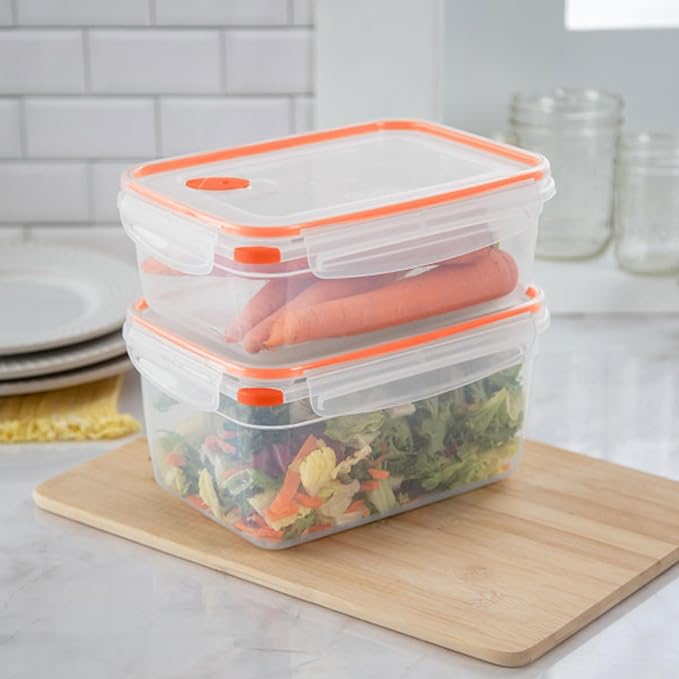 Sterilite 03221106 8.3 Cups Rectangle Ultra-Seal™ Container 6PK