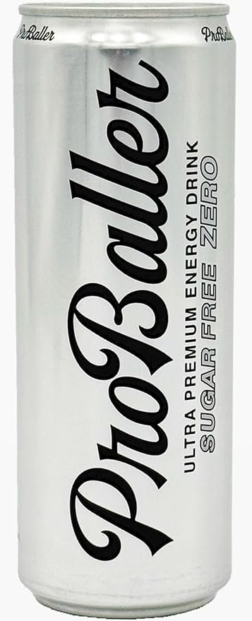 ProBaller Ultra Premium Zero Sugar Energy Drink - Natural & Clean NSF Certified Sport Drink with Amino Acids, Taurine, Biotin, Vitamin B 12 Methylcobalamin, & Electrolytes - 15 Pack - Citrus