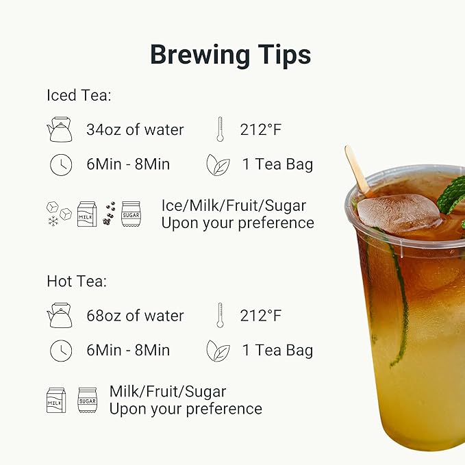 Dong Jyue Premium Jasmine Green Tea, Commercial-Use Tea Bags, 25g Large Bags, 24 Count (Pack of 1), Taiwanese Jasmine Green Tea for Green Milk Tea & Fruit Tea | Enjoy Hot or Iced | 21.16 oz / 600g Total