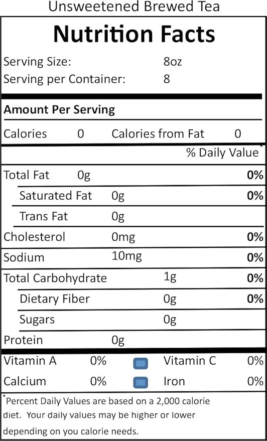 Thirs-Tea Brewed Tea | 4oz Bottle | Unsweetened | 3gal Yield | Caffeine Free