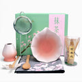 Joyscale Matcha Whisk Set Pink, Matcha Set Whisk And Bowl, 8 Pcs Matcha Kit Set(Lotus Design), 11 OZ, Japanese Matcha Tea Set, Matcha Making Kit Gifts for Tea Lovers(Gradient Pink)