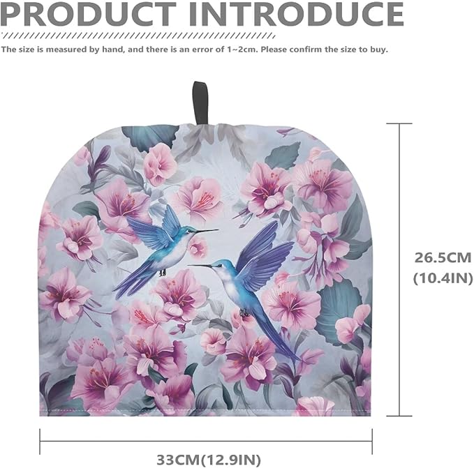 Floral Tea Cozy for Teapot Insulated Hummingbird Tea Cosy for Teapot Home Kitchen Decorative Teapot Cover for Gifts