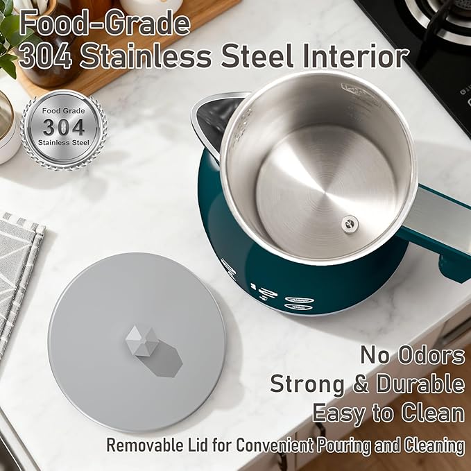 electric kettle with 5 presets temperature control (Green)
