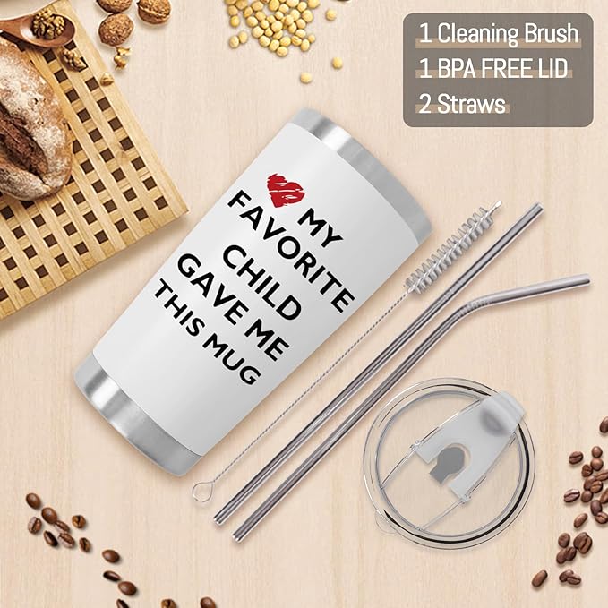 Best Mom Ever Mug, Best Dad Ever Tumbler, Father's Day Gifts for Dad Men, Mother's Day Gift for Mom Women from Daughter Son, Gifts for Grandpa Husband Wife Uncle- Tumbler 20 OZ