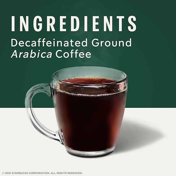 Starbucks K-Cup Coffee Pods, Starbucks Blonde Roast Hot or Iced Coffee, Decaf Veranda Blend, 60 Keurig Pods