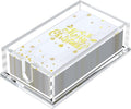 Napkin Holder for Table, Acrylic Napkin Paper Towel Holder for Kitchen, Clear Acrylic Guest Towel Holder Tray for Bathroom, Cocktail Napkin Holder for Dinner (Rectangle Clear 0.31+0.4in Thickness)