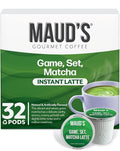 Maud's Matcha Latte Pods, 32 ct, Recyclable Single Serve Tea Pods - Compatible with Keurig K Cups Maker
