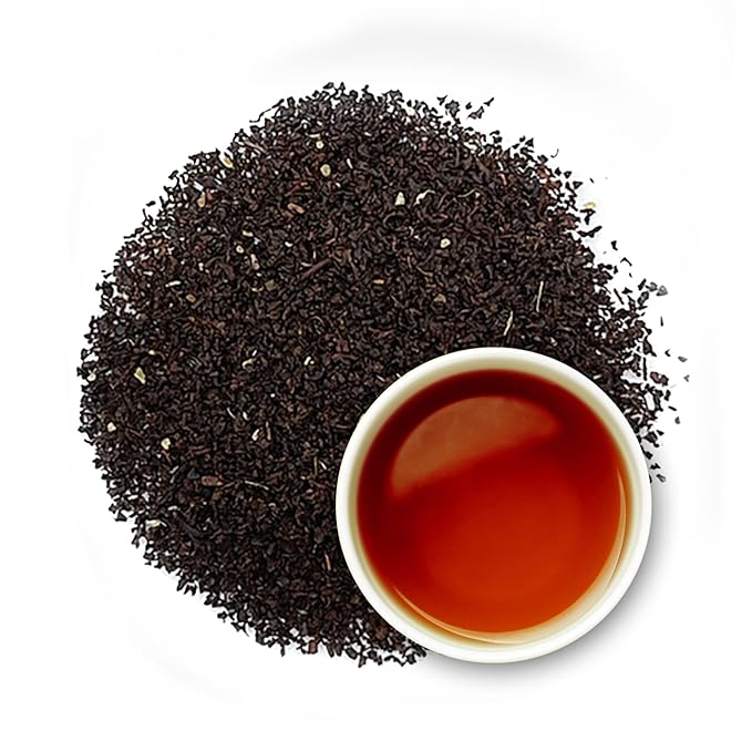 tekola Tea Co. - Ginger Tea, Premium Blend, Processed and Packed in Ceylon, Black Tea Loose Leaf with Natural Ginger Root, Robust and Flavorful Sweet and Spicy, 3 Ounces Pouch