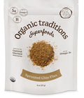 Organic Traditions Sprouted Chia Seeds and Flax Seed Powder, Non-GMO Superfood, 227g/8oz Bag