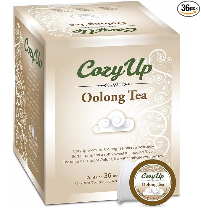 Cozy Up 36-Count Oolong Tea Pods Compatible with Keurig K-Cup Brewers