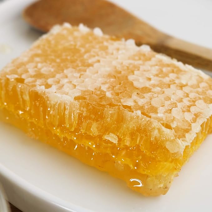 Wild Garden 100% Pure Raw Gourmet Honeycomb, 100% All-Natural, No Additives, No Preservatives, Fresh From The Farm! 7.05 oz Pack of 6