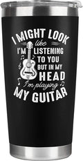 Guitar Gifts - Music Gift for Men, Musicians - Ideas for Guitar Lovers, Players, Guitarists - 20 Oz Stainless Steel Tumbler