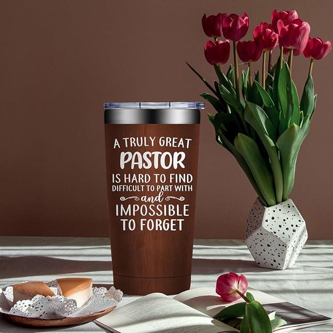Pastor Gifts for Men - Pastor Christmas Appreciation Gifts - Thank You, Religious, Christian Gift for Pastors - 20oz Tumbler