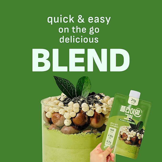 GreenTea Matcha Protein Shake, With Crunchy Protein Balls, Protein Smoothie Powder - 21g Protein, Low Sugar, Keto-Friendly Meal Replacement Shake, 1.59oz, 7packs, 7 Servings (7 Packs X 1.59 oz)