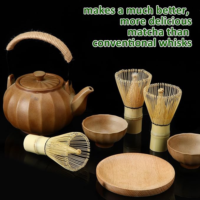 LemonRoad 16 Pcs Matcha Whisk Bulk 100 Prong Bamboo Whisk for Matcha Powder Traditional Japanese Chasen Handcrafted Organic Bamboo Stirrer Mixer Brush Authentic Ceremonial Tea Preparation Starter