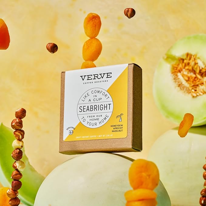 Verve Coffee Roasters Craft Instant Coffee Seabright House Blend | Medium Roast, Ground, Hand-Roasted | Enjoy Hot or Cold | Up to 6 Servings